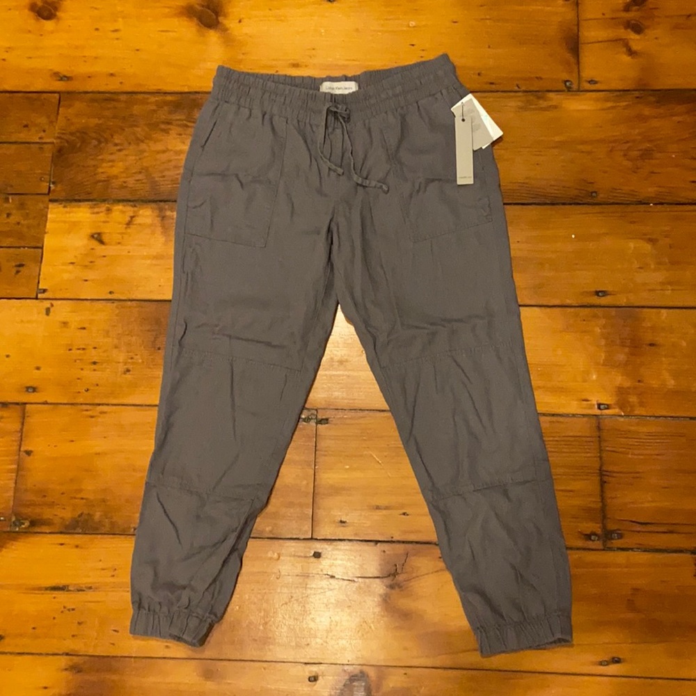 Calvin Klein linen blend joggers